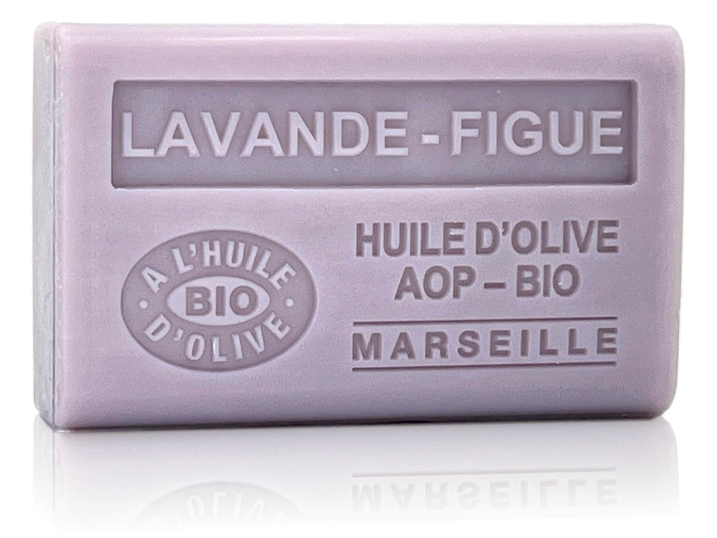 SAVON À L'HUILE D'OLIVE BIO LAVANDE FIGUE