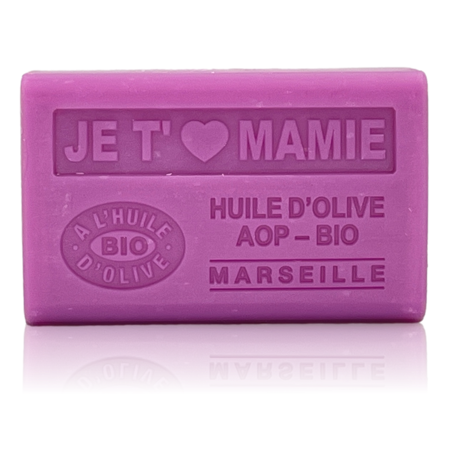 SAVON À L'HUILE D'OLIVE AOP - BIO JE T'AIME MAMIE