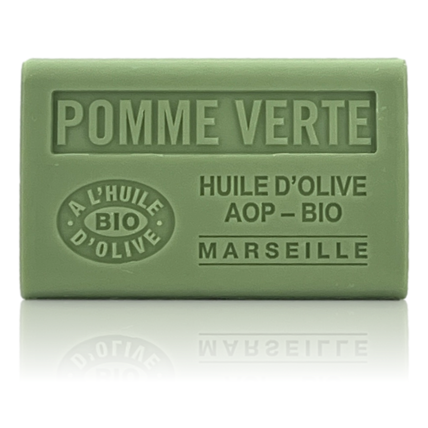 SAVON À L'HUILE D'OLIVE AOP-BIO POMME VERTE