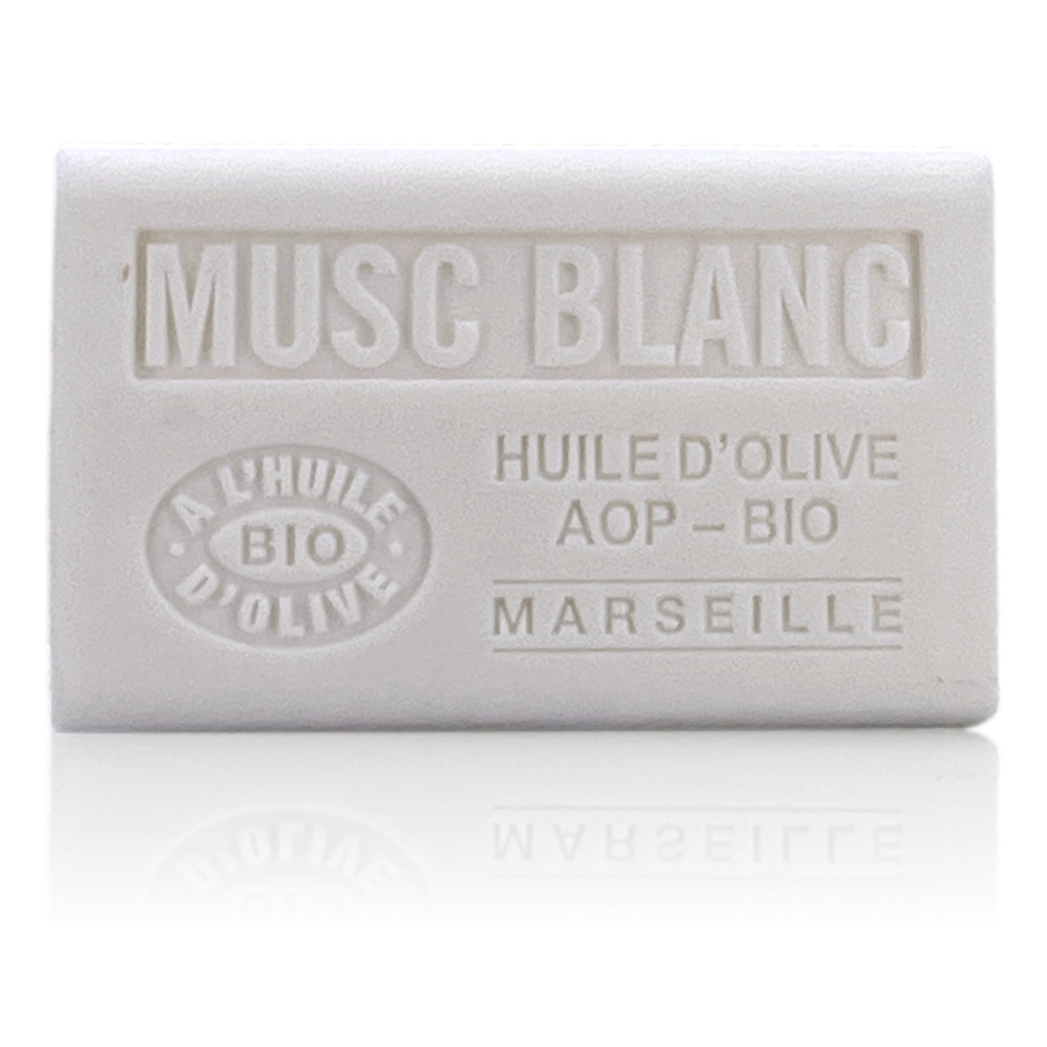 SAVON À L'HUILE D'OLIVE BIO MUSC BLANC