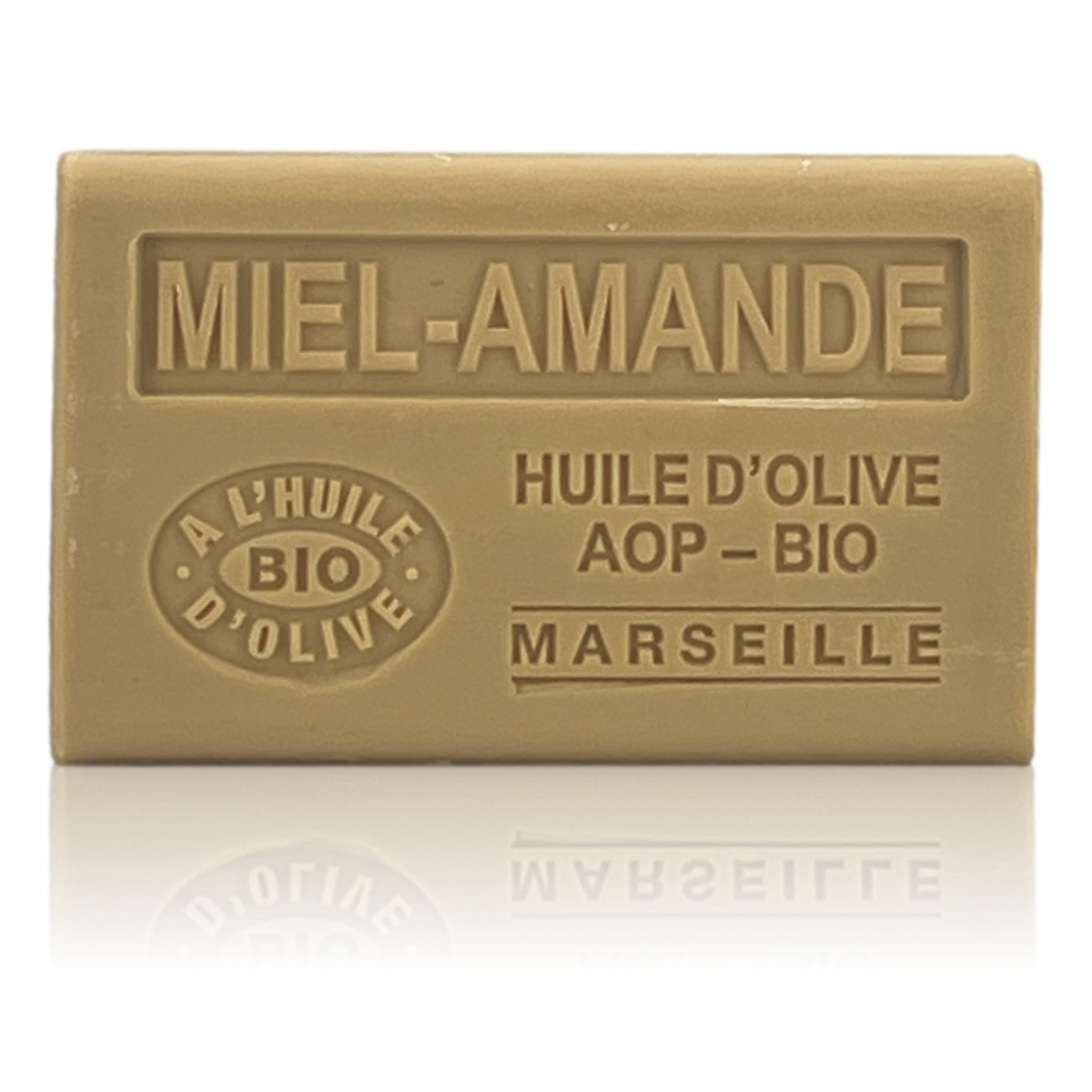 SAVON À L'HUILE D'OLIVE AOP-BIO MIEL AMANDE