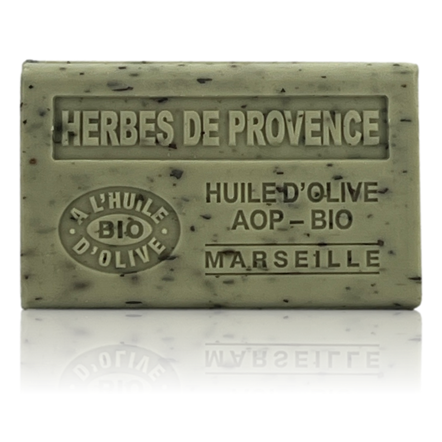 SAVON À L'HUILE D'OLIVE AOP-BIO HERBES DE PROVENCE EXFOLIANT