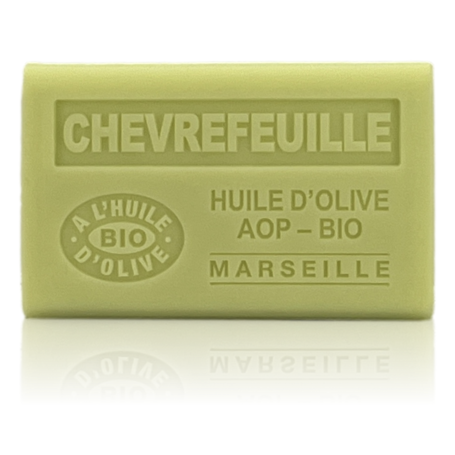 SAVON À L'HUILE D'OLIVE AOP-BIO CHEVREFEUILLE